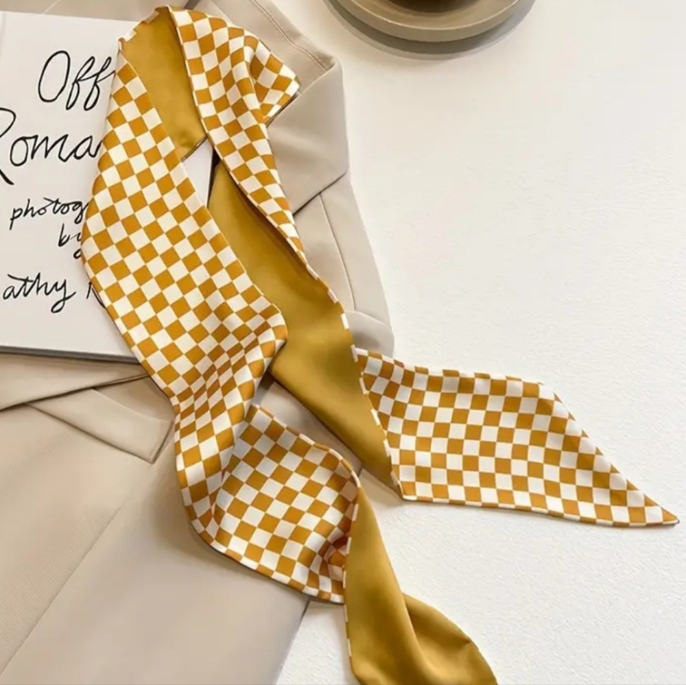 5 pcs. Satin Printed Twillys/Scarves - Picture 3 of 7